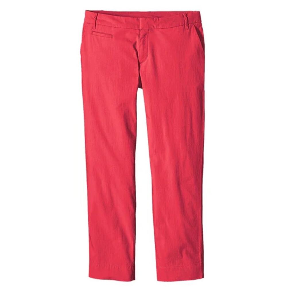 Patagonia Stretch All-Wear Capris Organic Cotton Chino Slim Fit Pockets Tomato 4